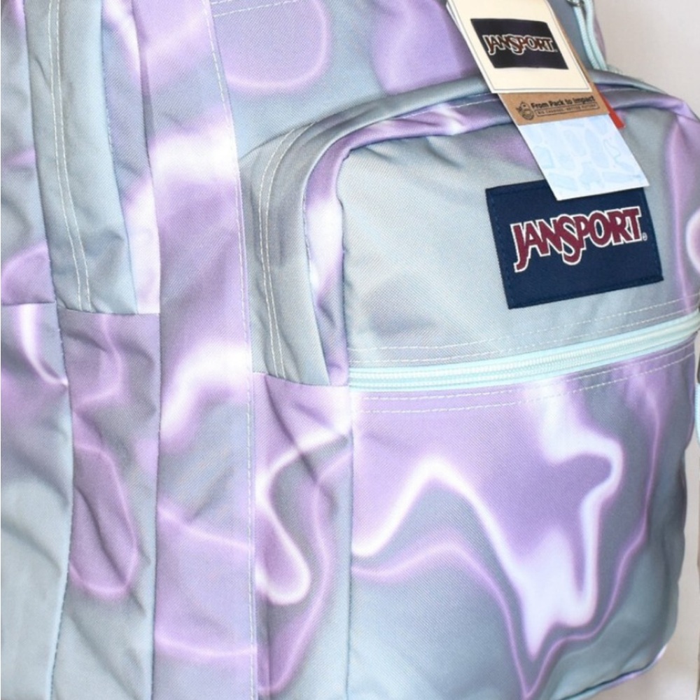 Jansport Lavender and Light Gray Backpack